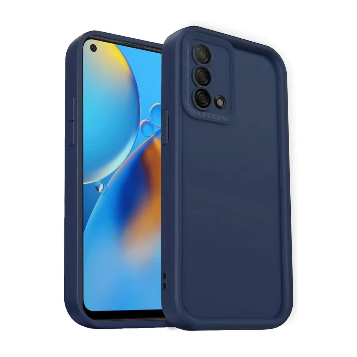 Oppo A74 4g Kılıf Viera Silikon - Lacivert