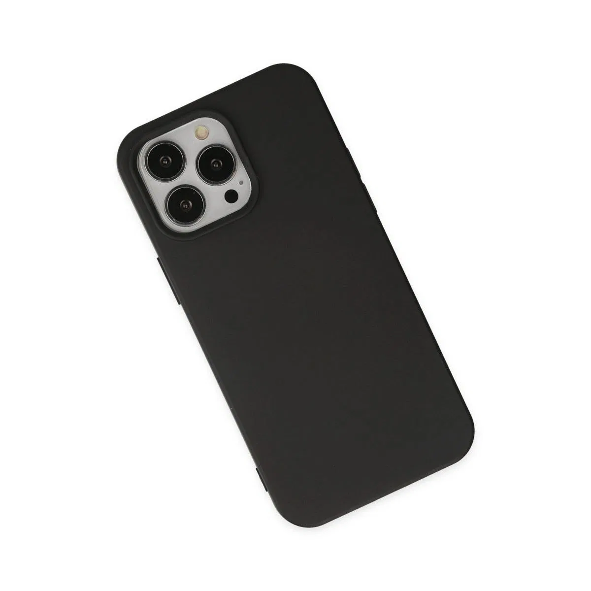 Apple İphone 14 Pro Kılıf Nano İçi Kadife Silikon - Siyah