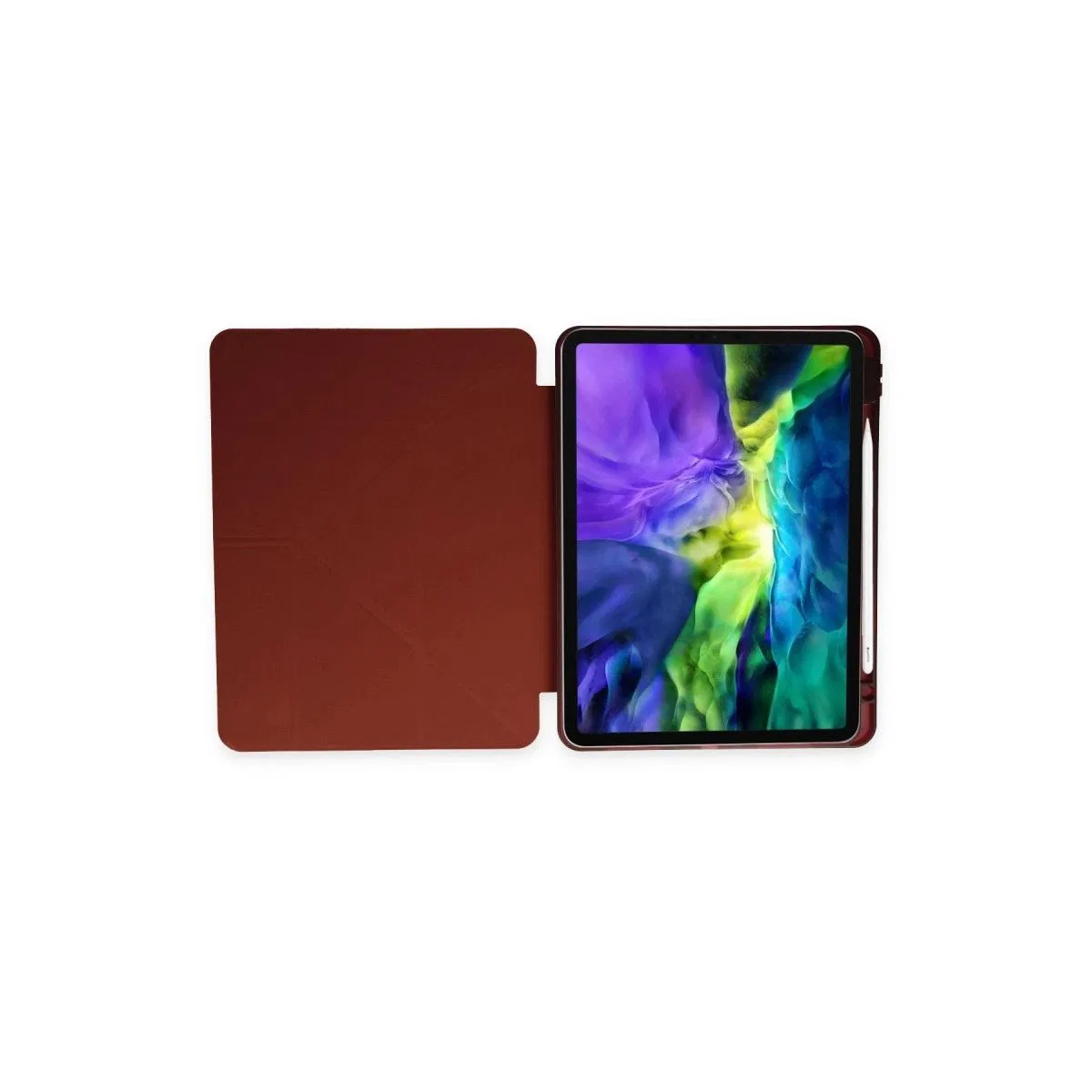 Apple İpad 9. 7 (2018) Kılıf Kalemlikli Mars Tablet Kılıfı - Mürdüm