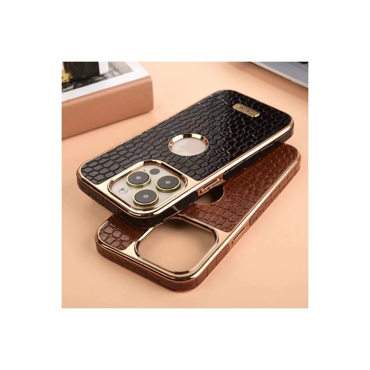 Newface Apple İphone 14 Pro Max Kılıf Snake Kapak - Bordo