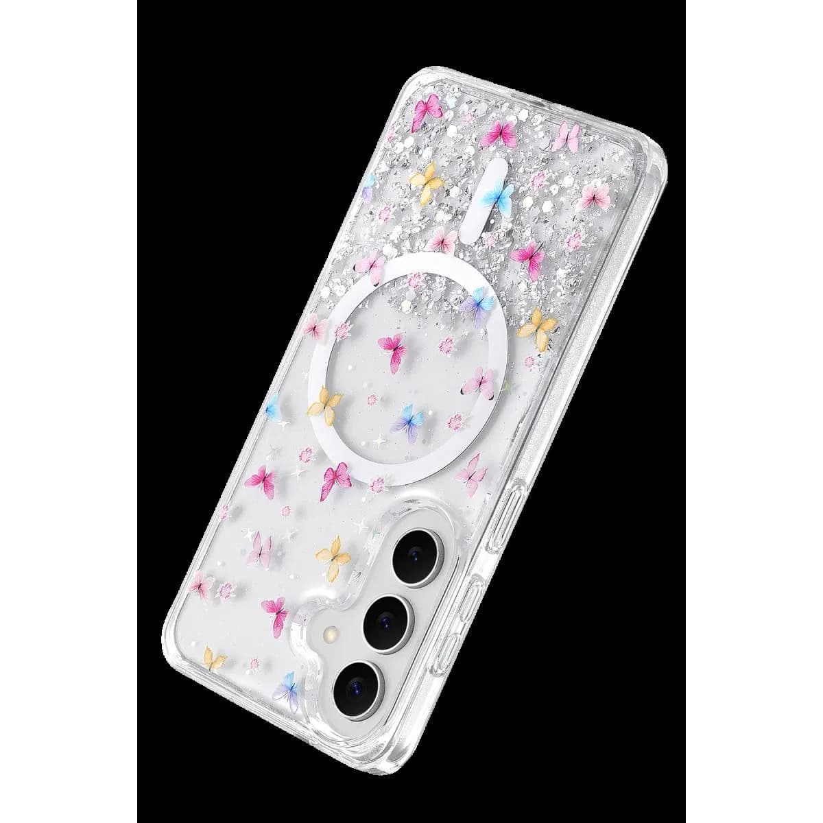 Onegif Samsung Galaxy S26 Misk Simli Magsafe Kapak - Desen 4