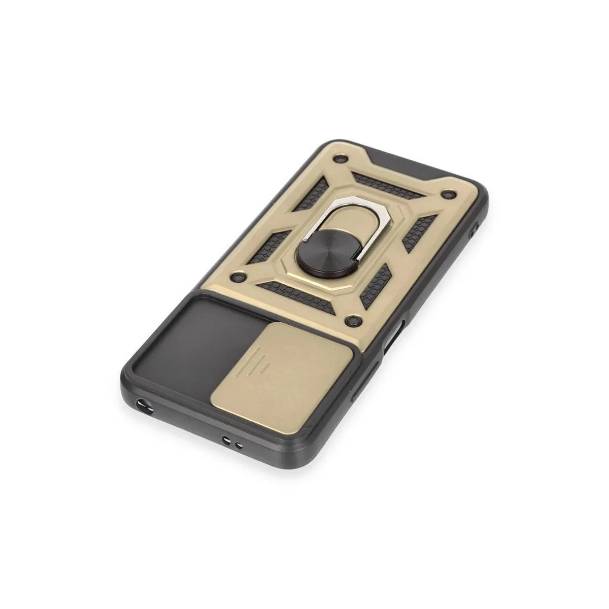 Xiaomi Redmi Note 12 5g Kılıf Pars Lens Yüzüklü Silikon - Gold