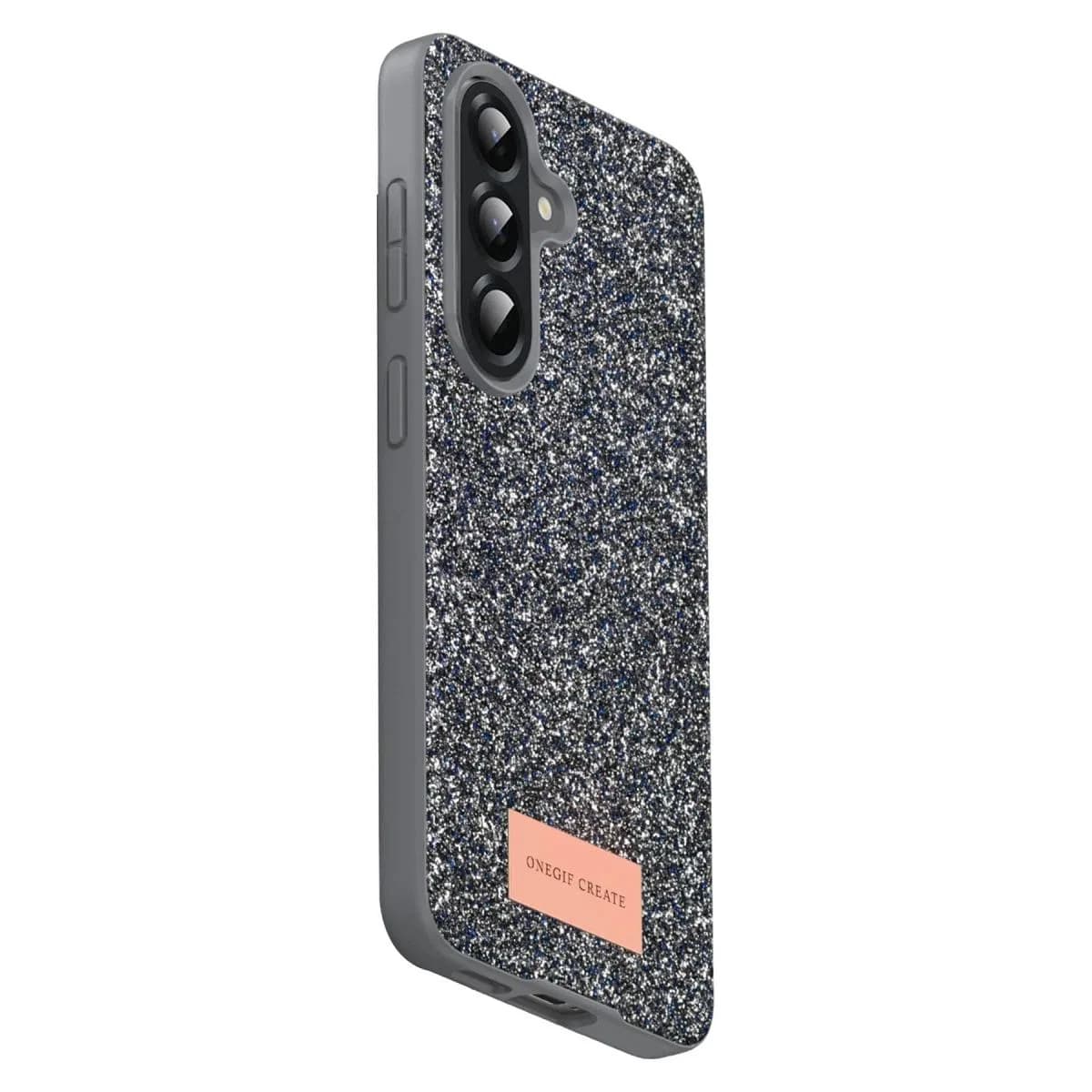 Onegif Samsung Galaxy A17 5g Bright Simli Kapak - Gümüş