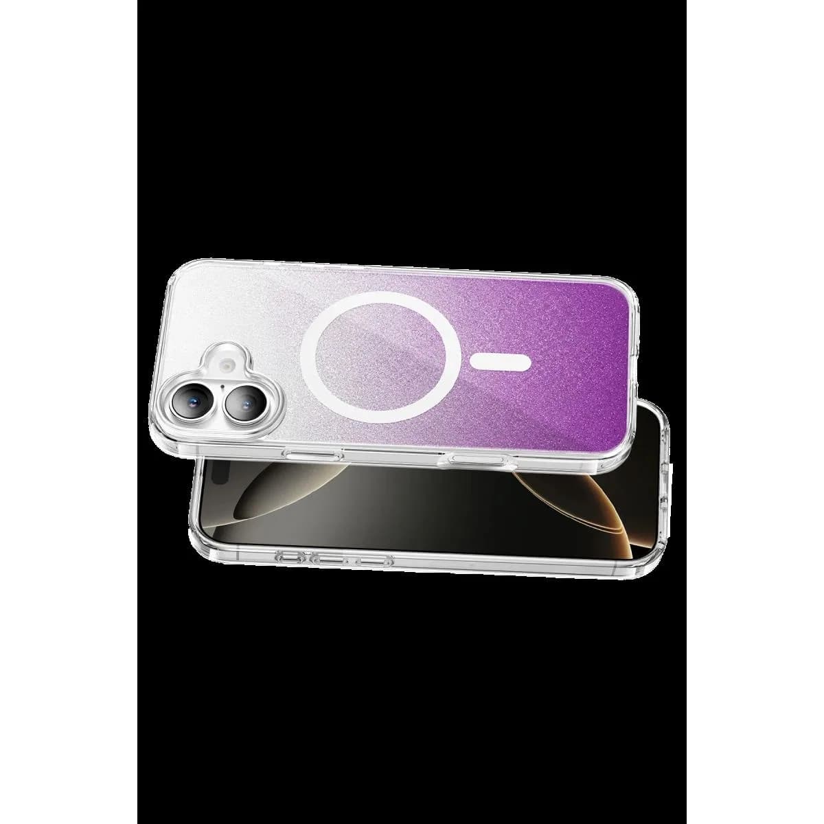 Onegif Apple İphone 17 Sora Simli Magsafe Kapak - Mor