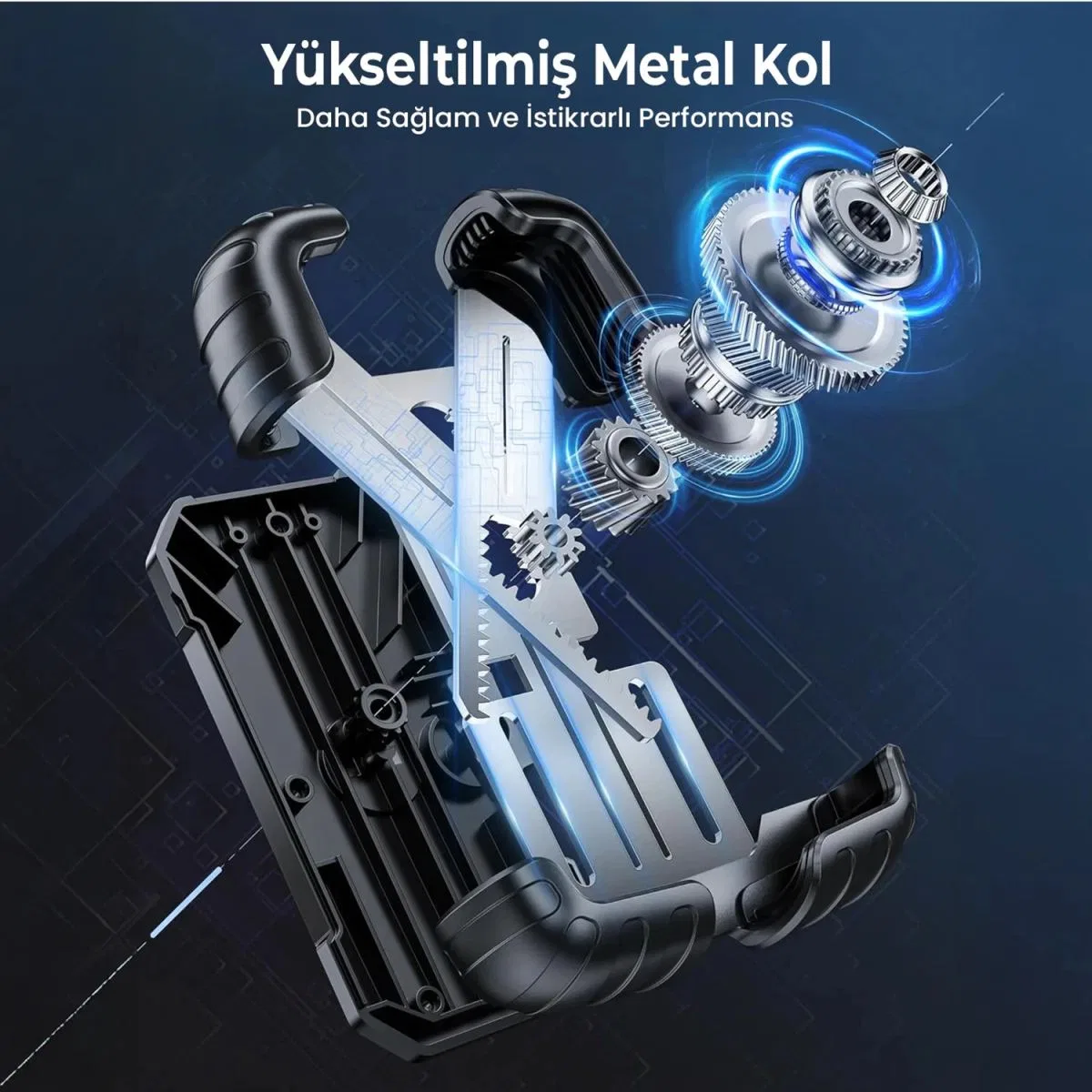 360° Derece Ayarlanabilen Gidon Bağlantılı Bisiklet Motosiklet İçin Abs 4-7. 8″ İnç Telefon Tutucu