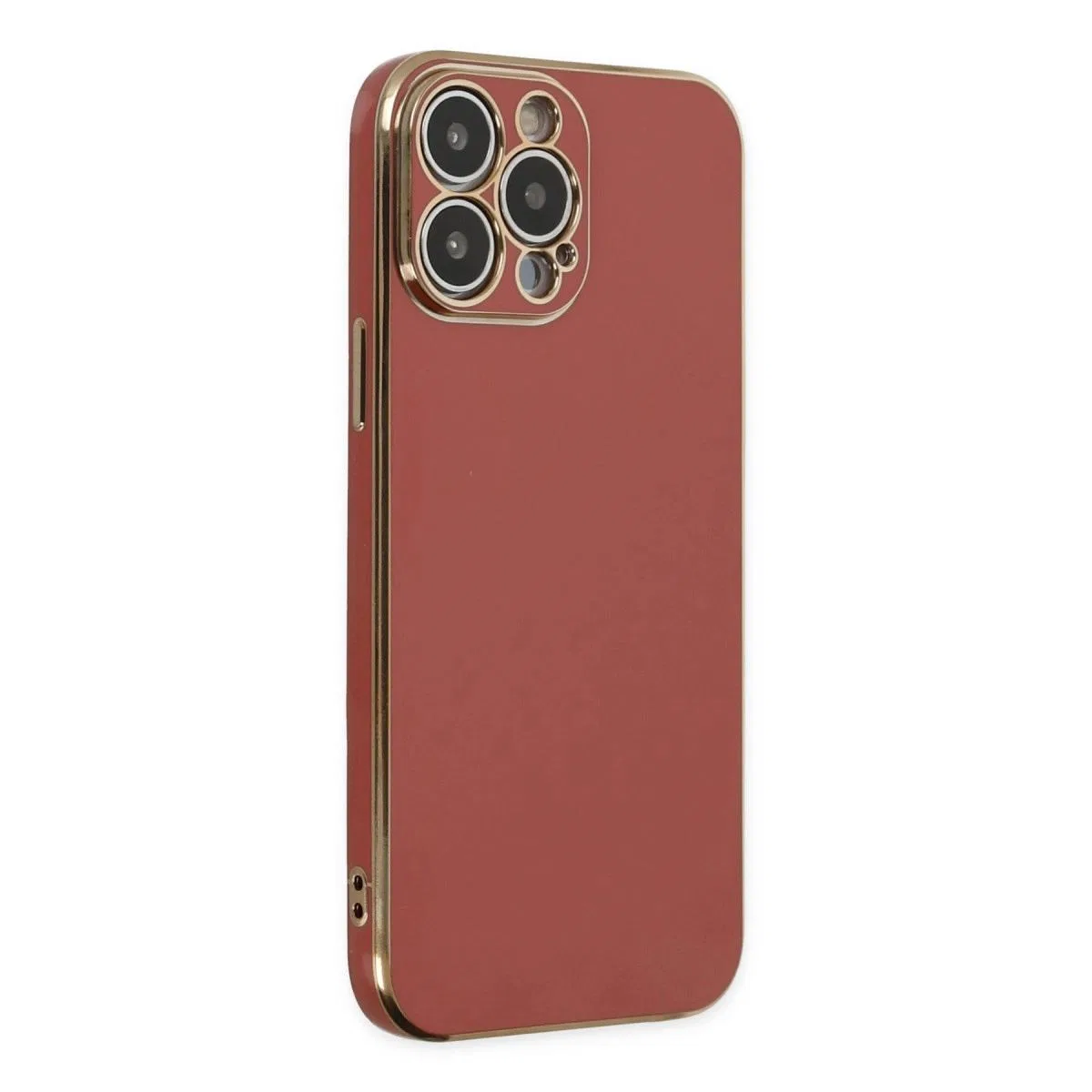 Apple İphone 15 Pro Max Kılıf Volet Silikon - Kırmızı