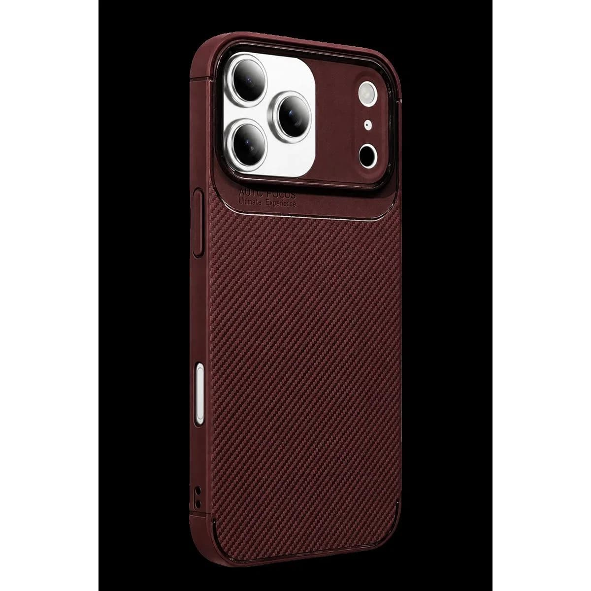 Newface Apple İphone 17 Pro Auto Focus Karbon Kapak - Bordo