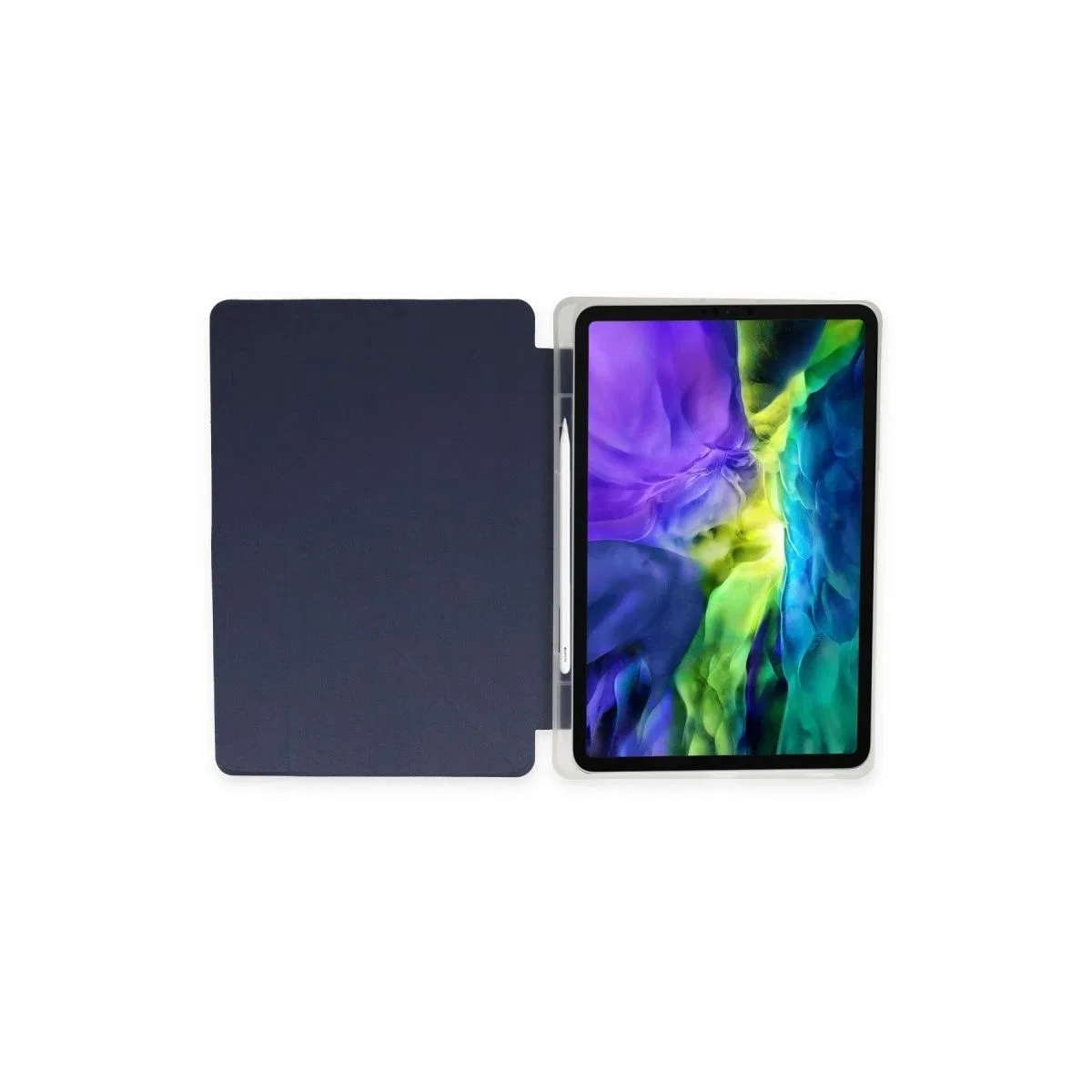 Apple İpad 10. 2 (8. nesil) Kılıf Kalemlikli Mars Tablet Kılıfı - Lacivert