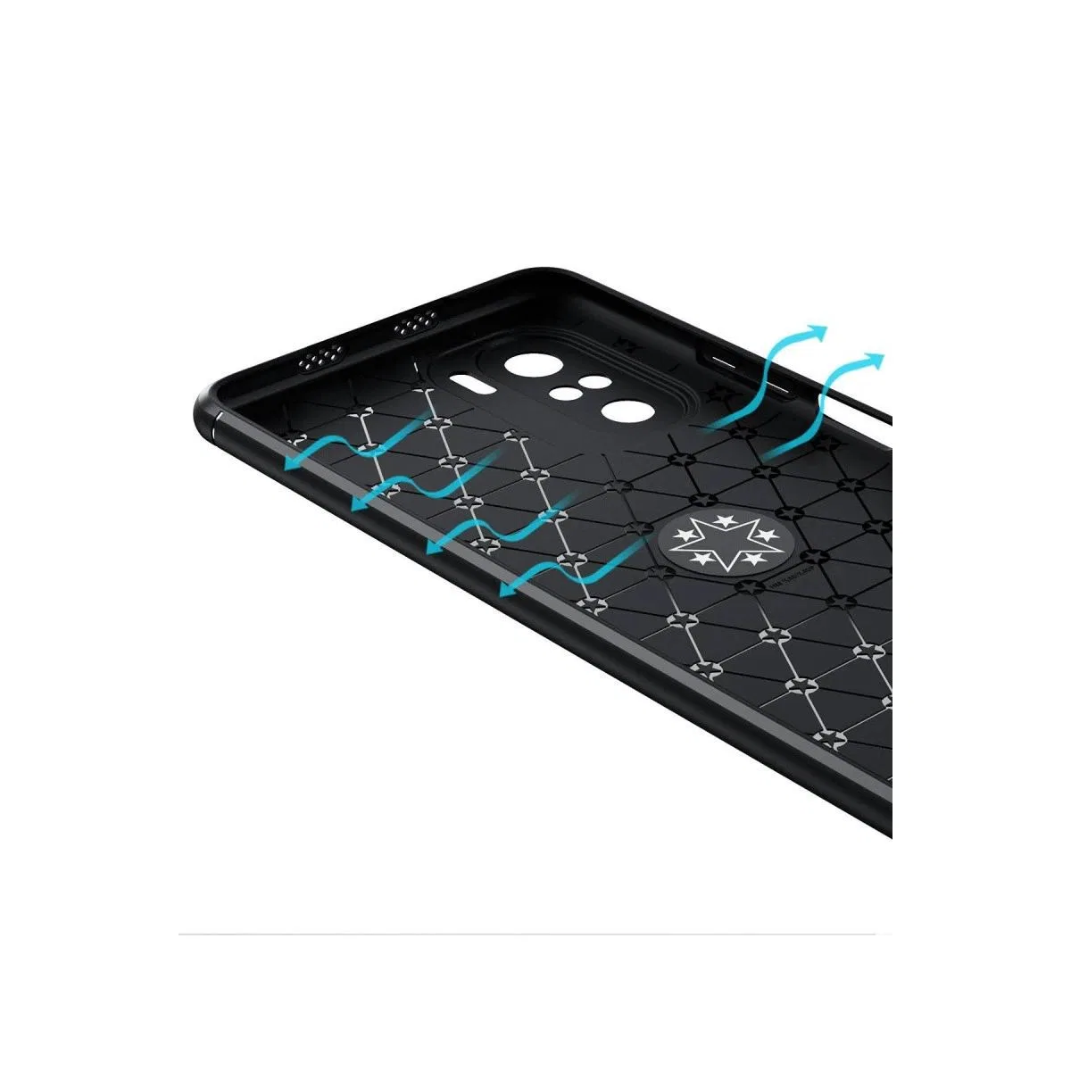 Xiaomi Poco F3 Kılıf Range Yüzüklü Silikon - Mavi