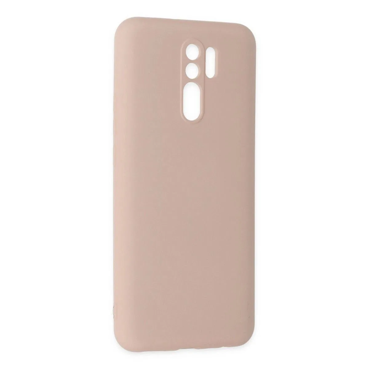Xiaomi Redmi 9 Kılıf Nano İçi Kadife Silikon - Pudra