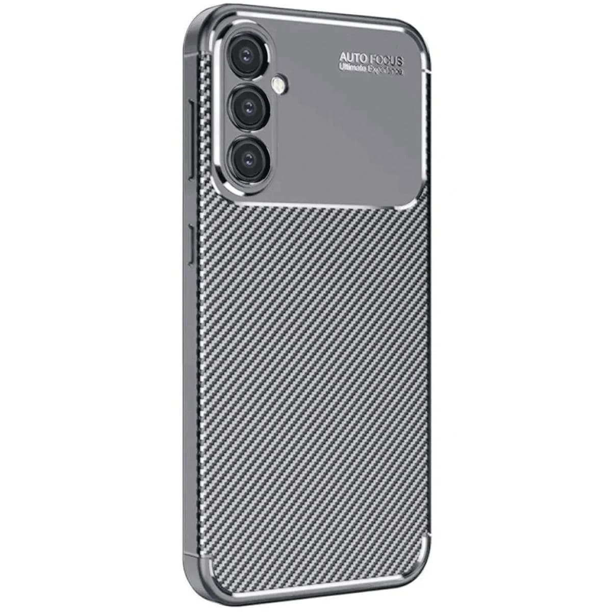 Samsung Galaxy A26 Kılıf Auto Focus Karbon Kapak - Gri