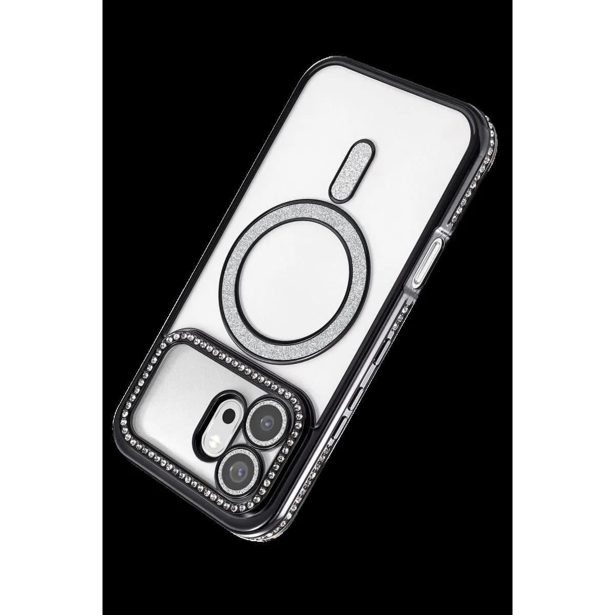 Huawei Honor 600 Joke Simli Magneticsafe Kılıf - Siyah