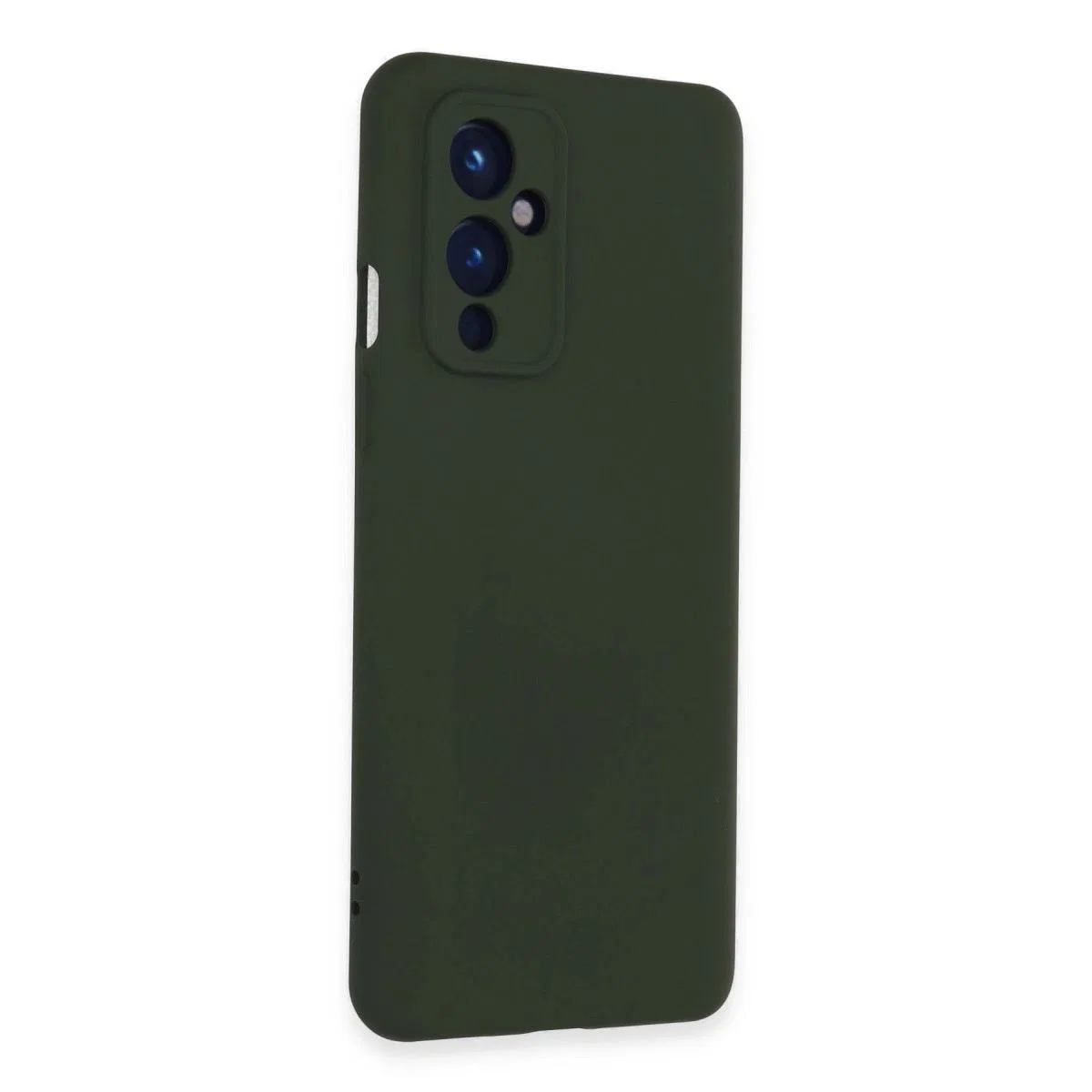 One Plus 9 Kılıf Nano İçi Kadife Silikon - Koyu Yeşil
