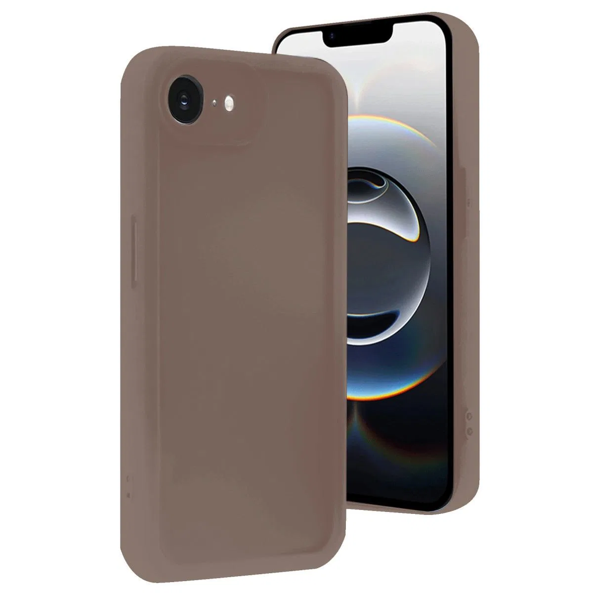 Apple İphone 16e Kılıf Viera Silikon - Kahverengi