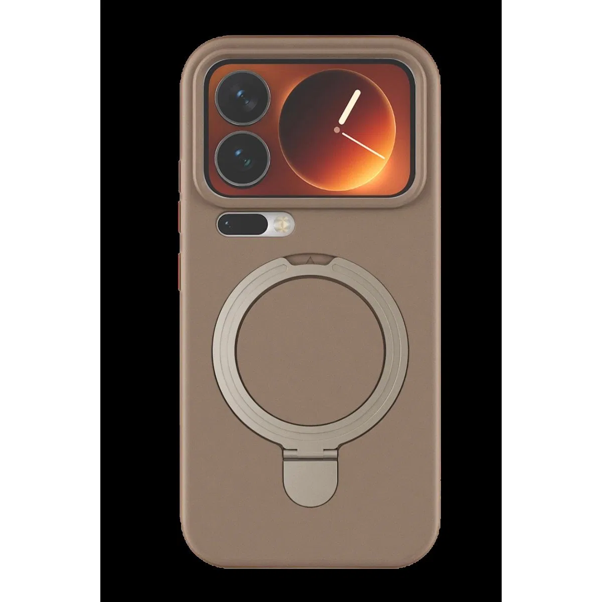 Xiaomi Mi 17 Pro Regal Magsafe Standlı Kapak - Çöl Titanyum