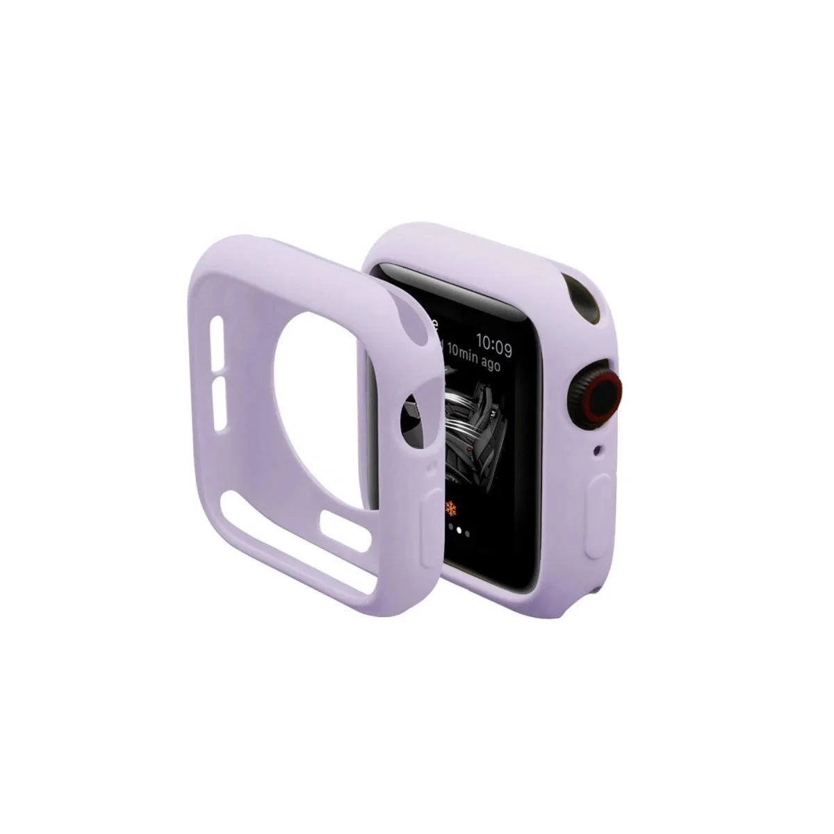 Apple Watch 42mm Silikon Alt Kasa - Lila