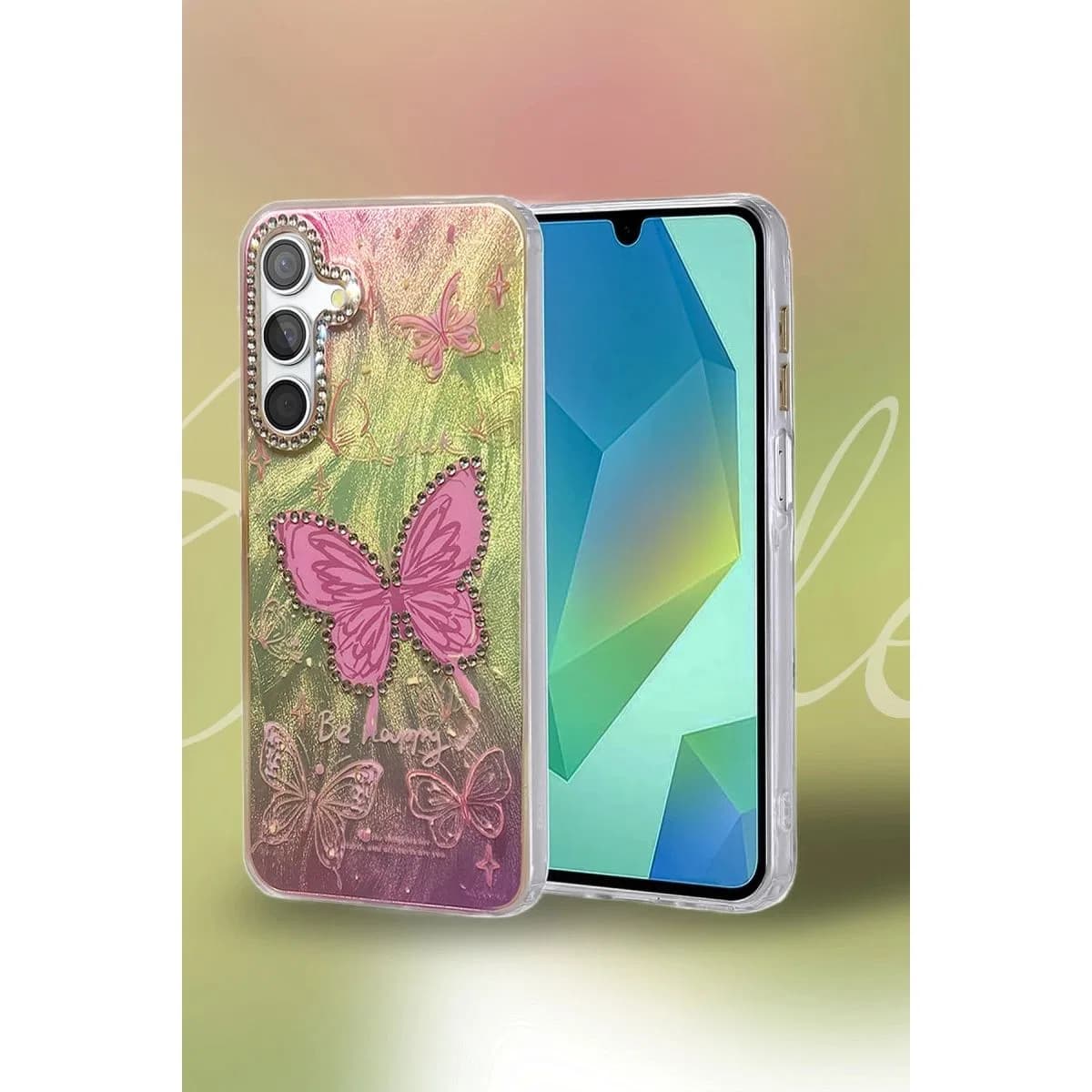 Samsung Galaxy A14 4g Kılıf Blade Aynalı Desenli Kapak - Desen 3