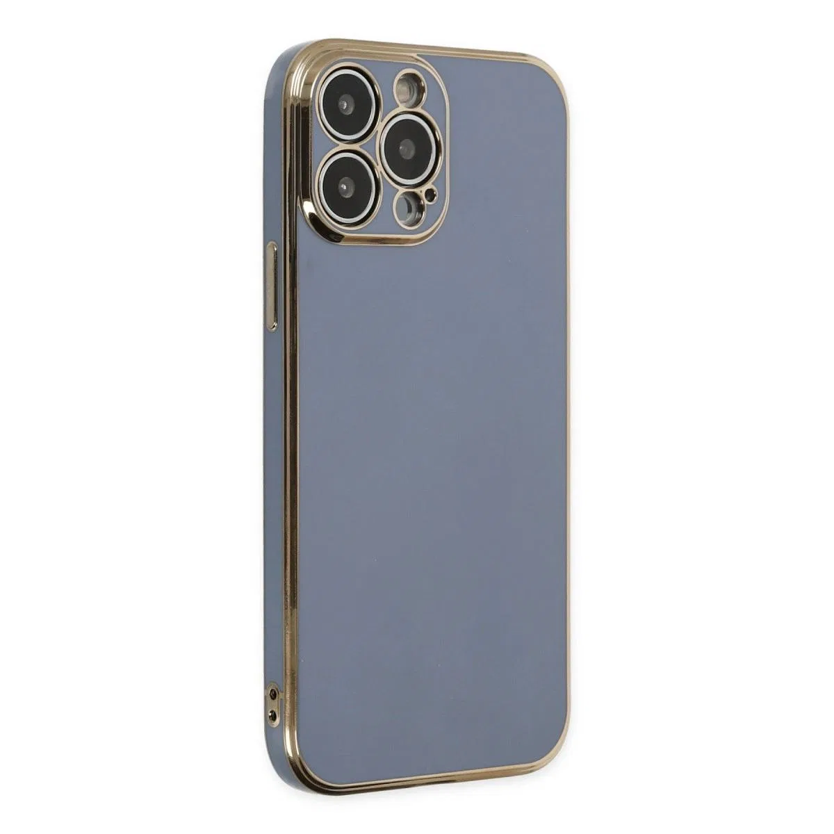 Apple İphone 15 Pro Max Kılıf Volet Silikon - Mavi