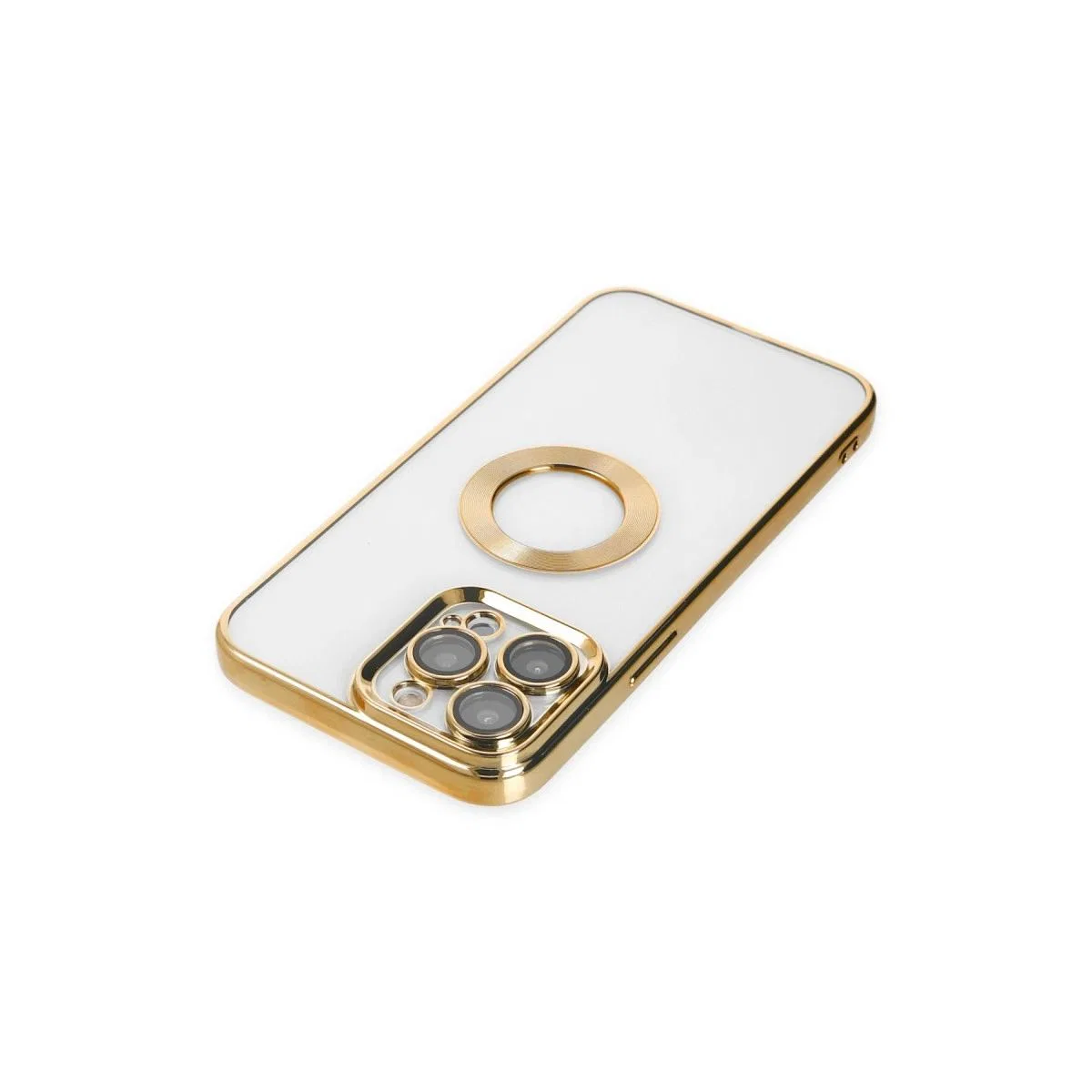 Apple İphone 14 Pro Kılıf Slot Silikon - Gold
