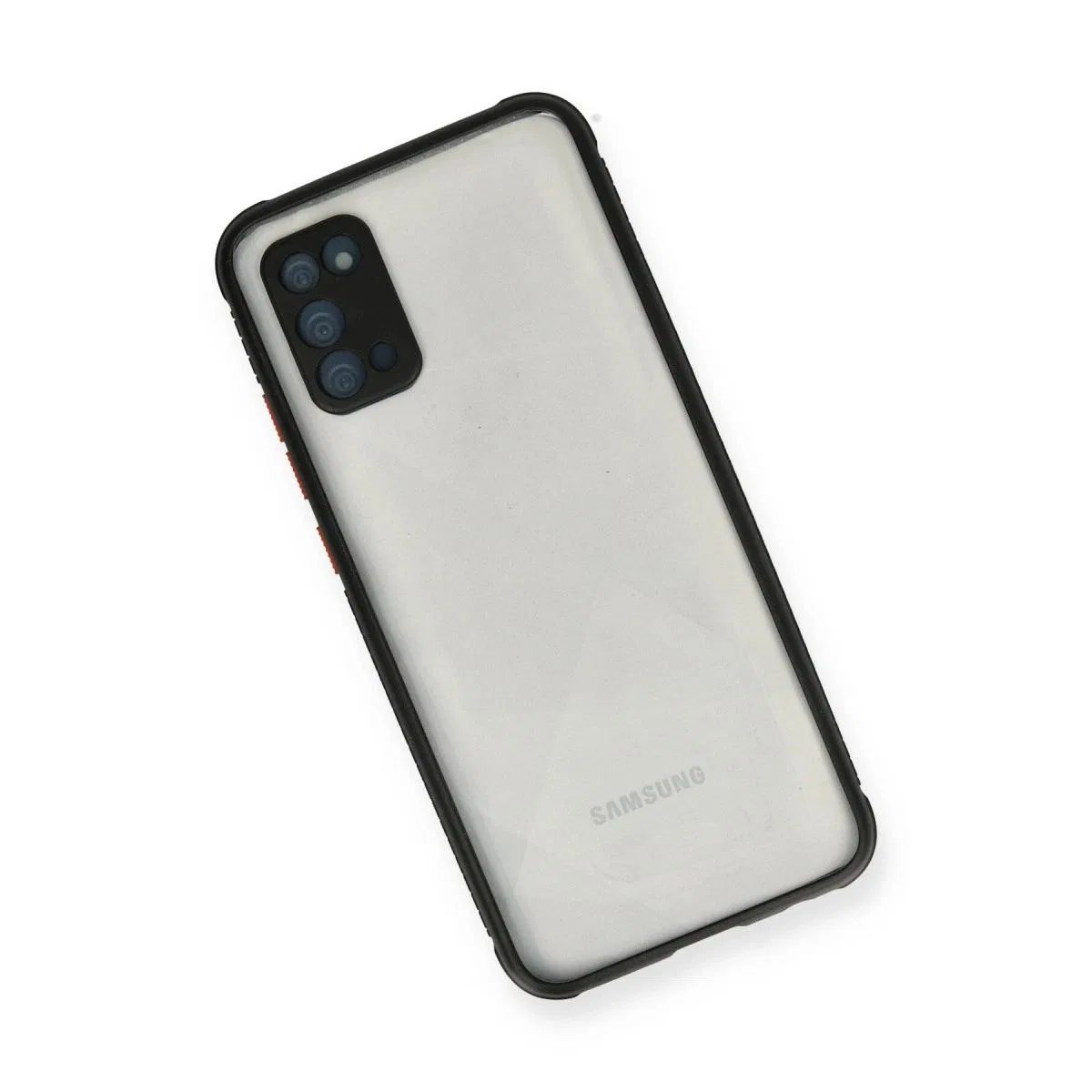Samsung Galaxy A02s Kılıf Miami Şeffaf Silikon - Siyah