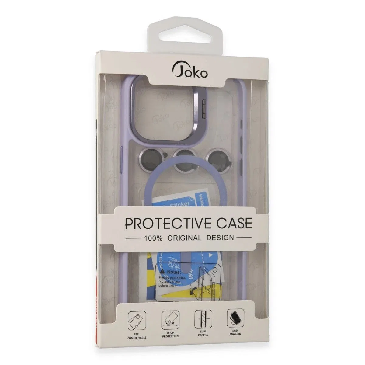 Joko Apple İphone 14 Pro Kılıf Roblox Lens Magsafe Standlı Kapak - Derin Mor
