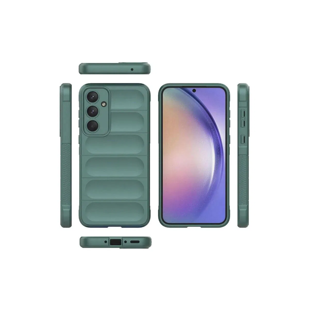 Samsung Galaxy A26 Kılıf Optimum Silikon - Koyu Yeşil