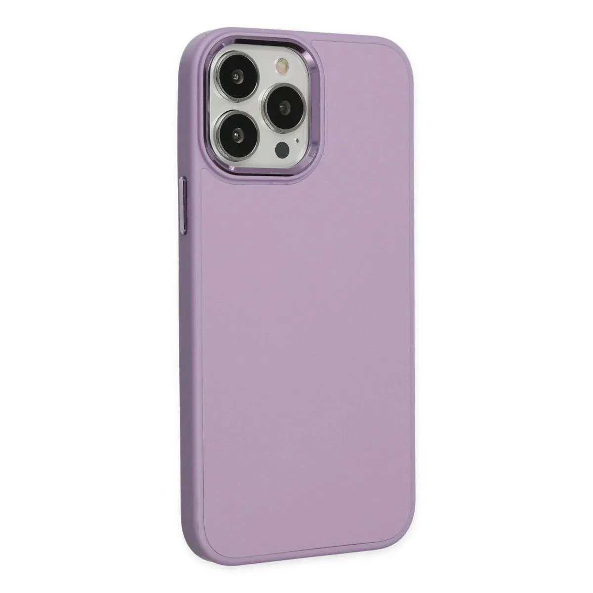 Apple İphone 13 Pro Kılıf Asya Deri Silikon - Lila