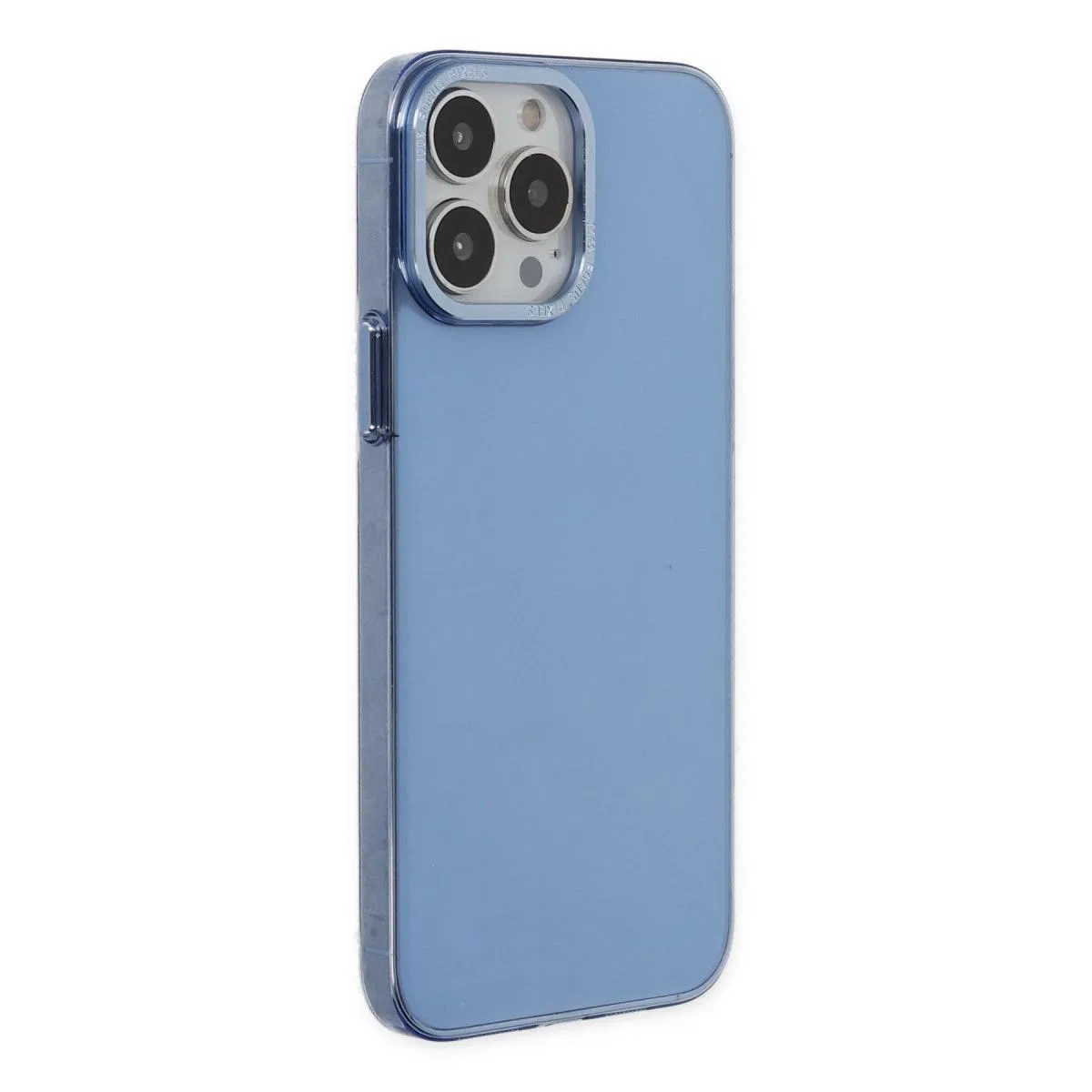 Apple İphone 13 Pro Kılıf Anka Pc Sert Metal Kapak - Mavi