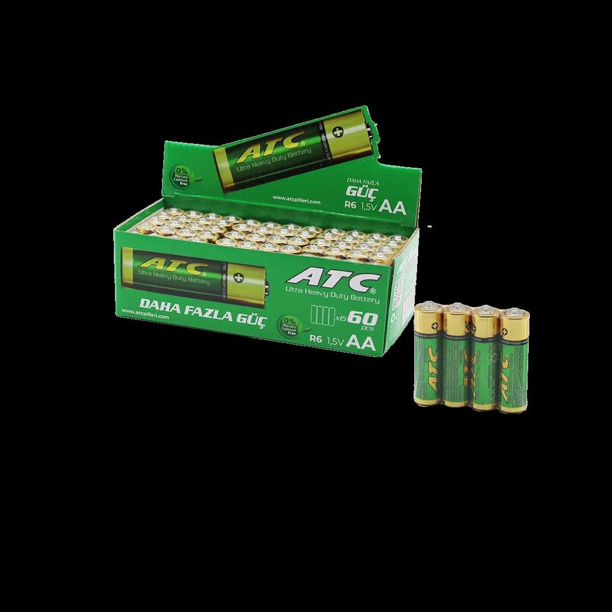 AA Kalem Pil 1. 5V Alkalin ( 60 Adet )