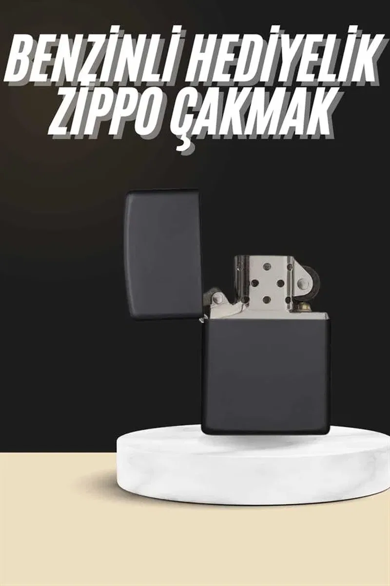 Erkeklere Özel Hediyelik Eşya Metalik Benzinli Çakmak Doldurulabilir