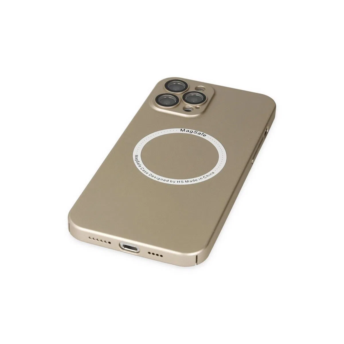 Apple İphone 12 Pro Kılıf Jack Magneticsafe Lens Silikon - Gold