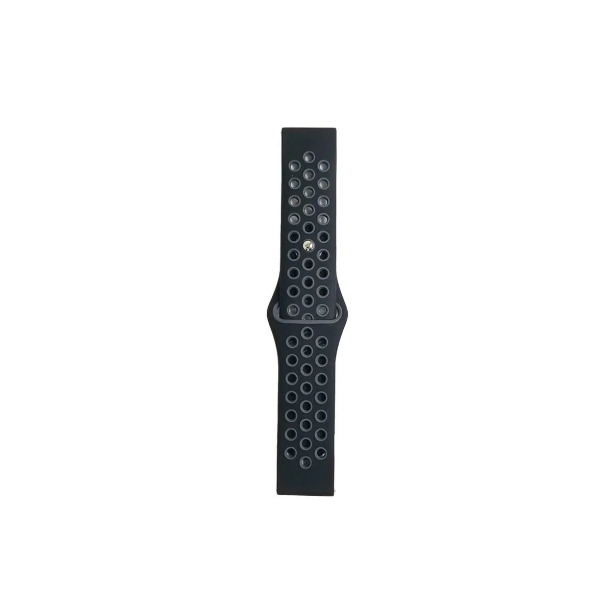 Watch 20mm Spor Delikli Kordon - Siyah-gri