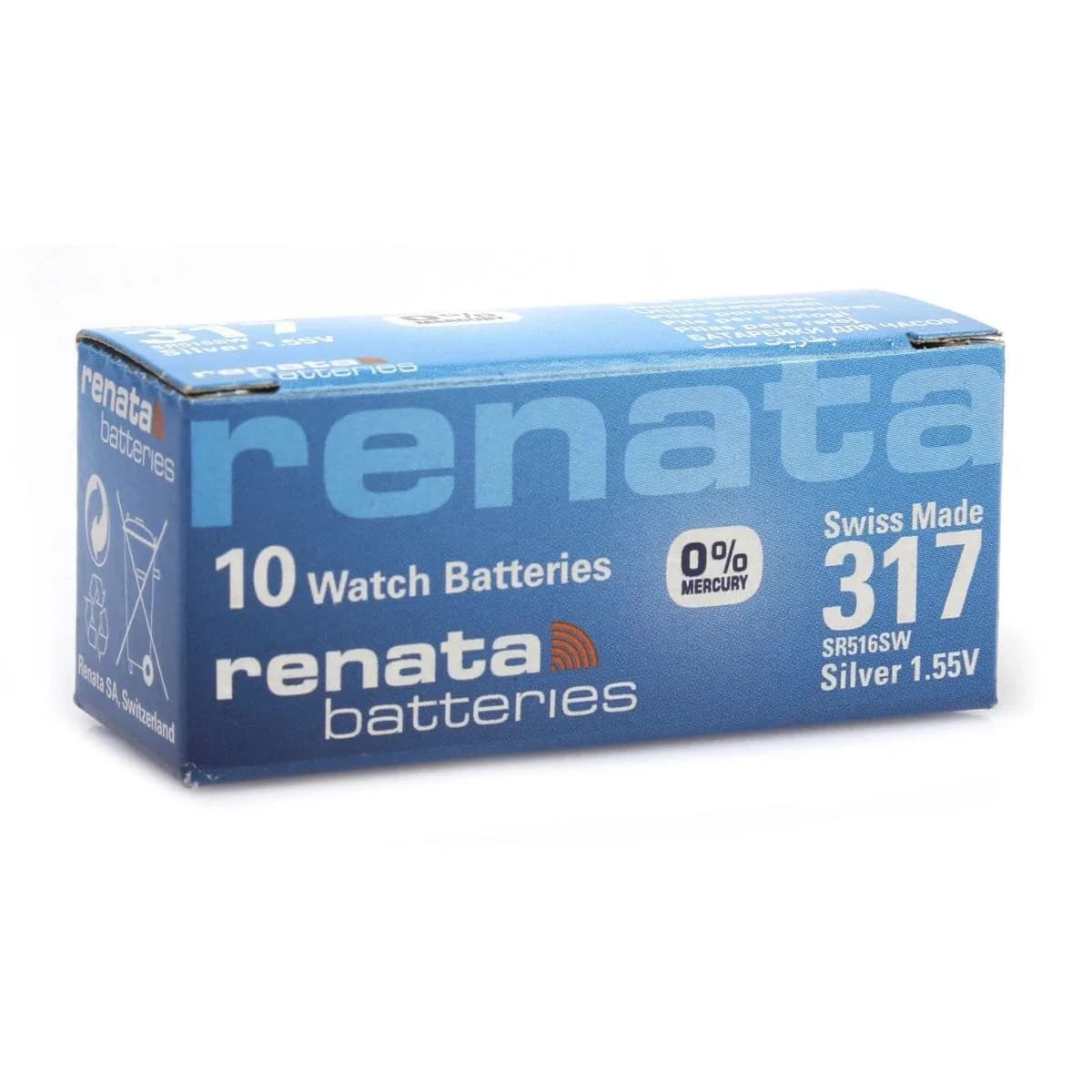 Renata 317 Sr516sw 1. 55v Alkalin Saat Pili 10 Adet