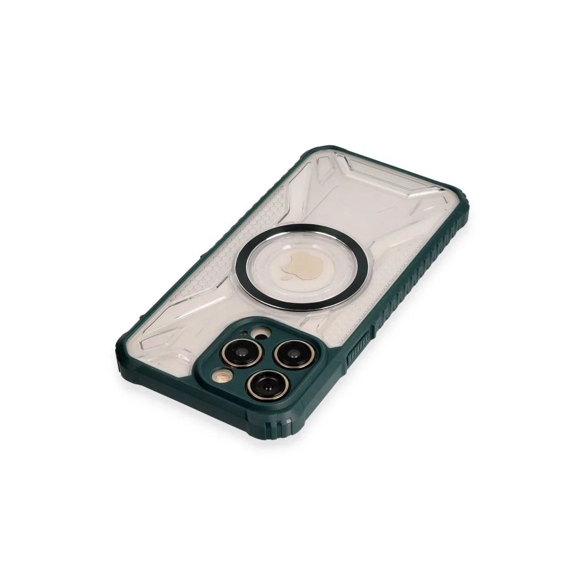 Apple İphone 13 Pro Max Kılıf Prag Magneticsafe Kapak - Koyu Yeşil