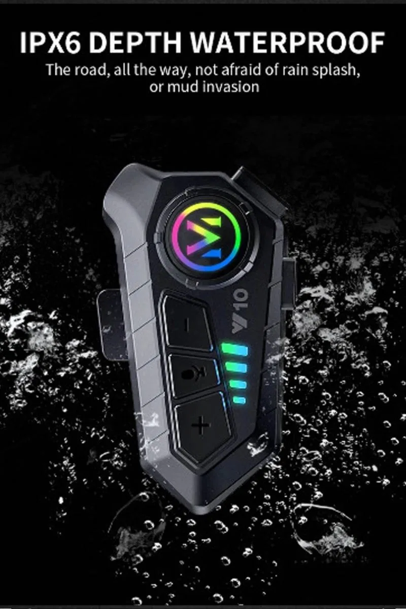 Y10 Kask Kulaklık Bluetooth Motosiklet Kulaklık 5, 3 Bluetooth Intercom Motorsiklet Kulaklık