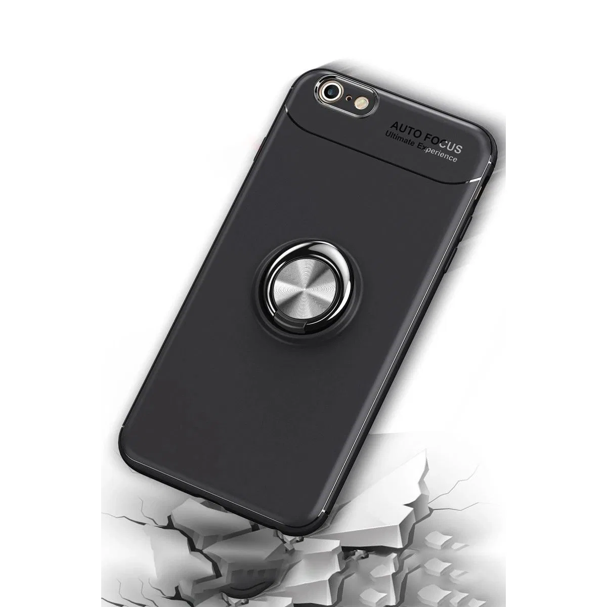 Apple İphone 6 Kılıf Range Yüzüklü Silikon - Kırmızı