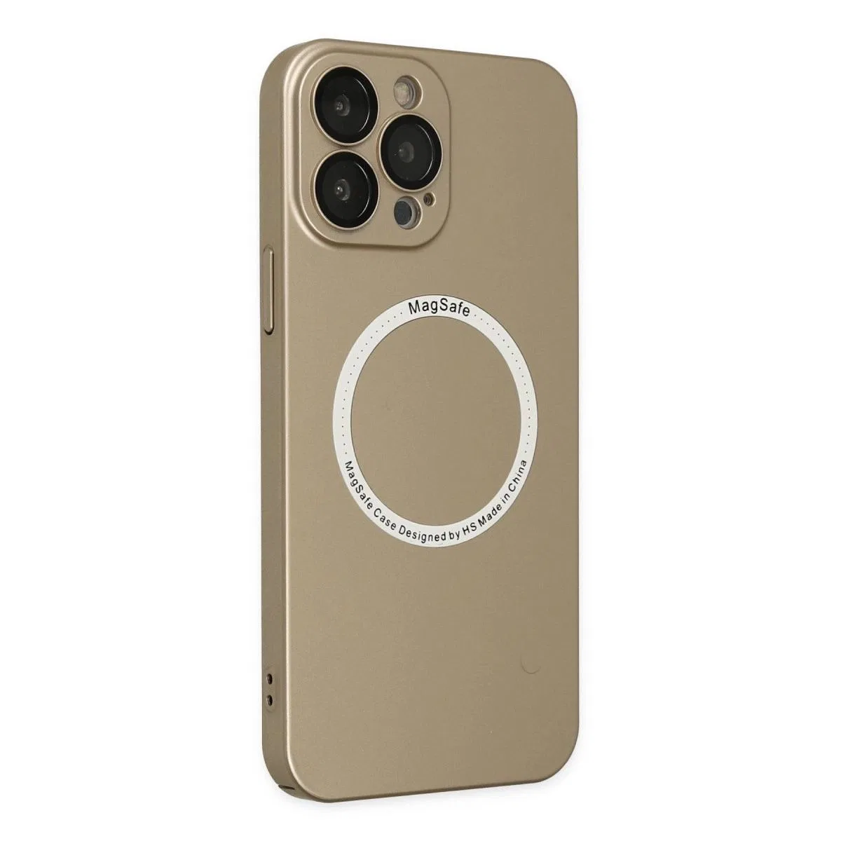 Apple İphone 14 Pro Kılıf Jack Magneticsafe Lens Silikon - Gold