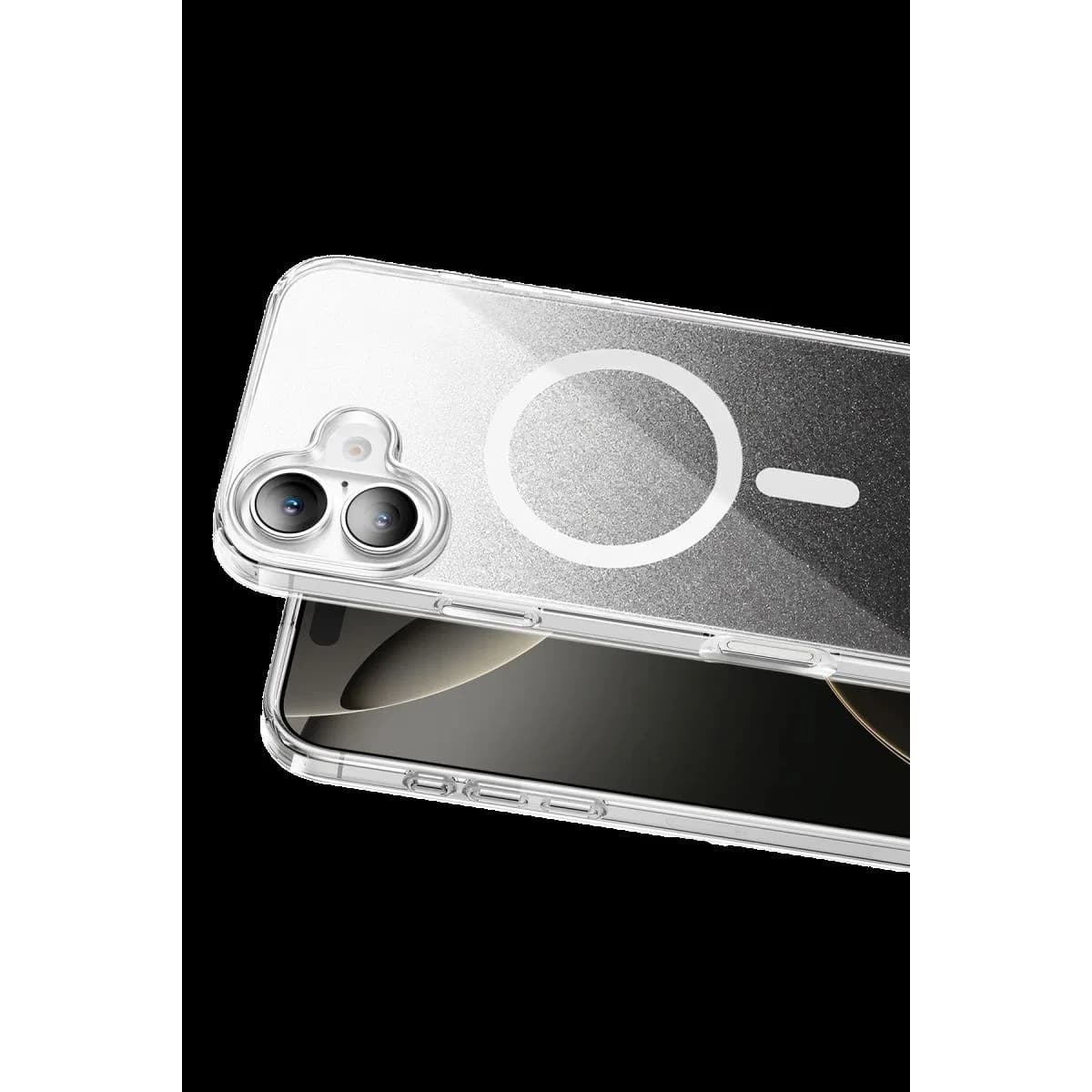 Onegif Apple İphone 16 Sora Simli Magsafe Kapak - Siyah