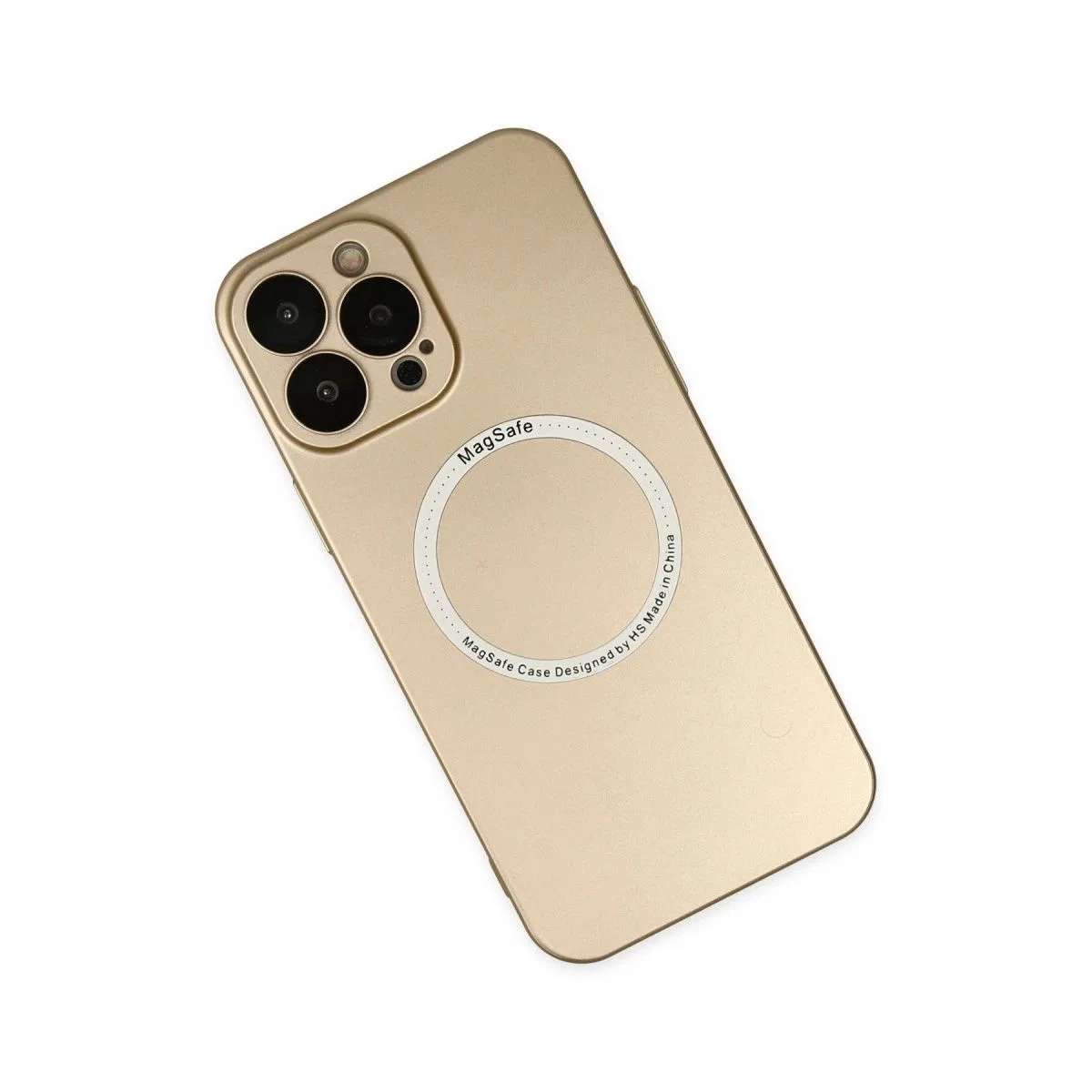 Apple İphone 14 Pro Kılıf Jack Magneticsafe Lens Silikon - Gold