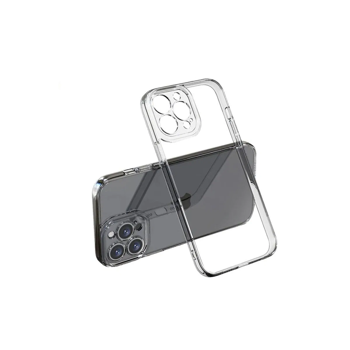 Apple İphone 15 Pro Max Kılıf Lüx Şeffaf Silikon