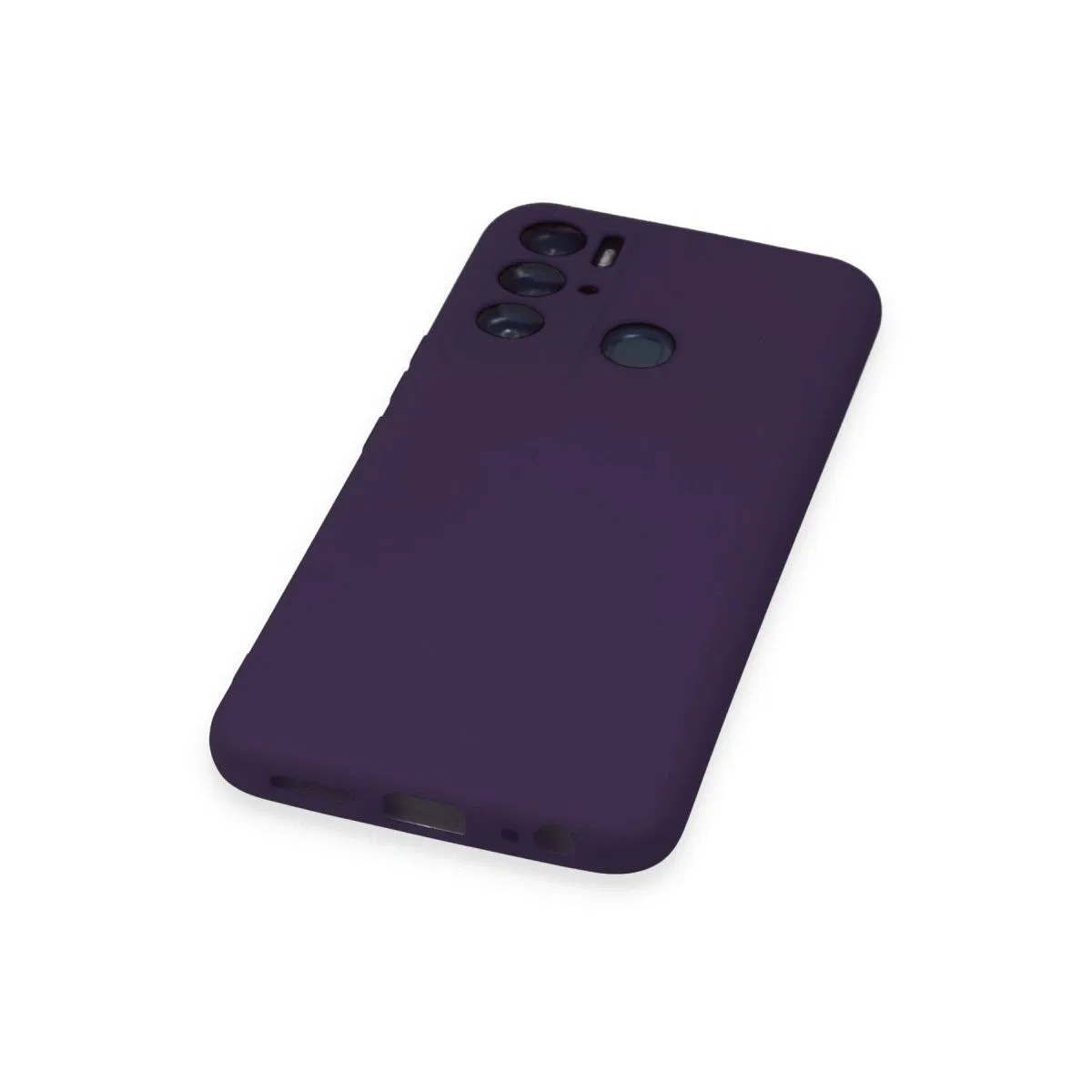 Tecno Pova Neo Kılıf Nano İçi Kadife Silikon - Mor