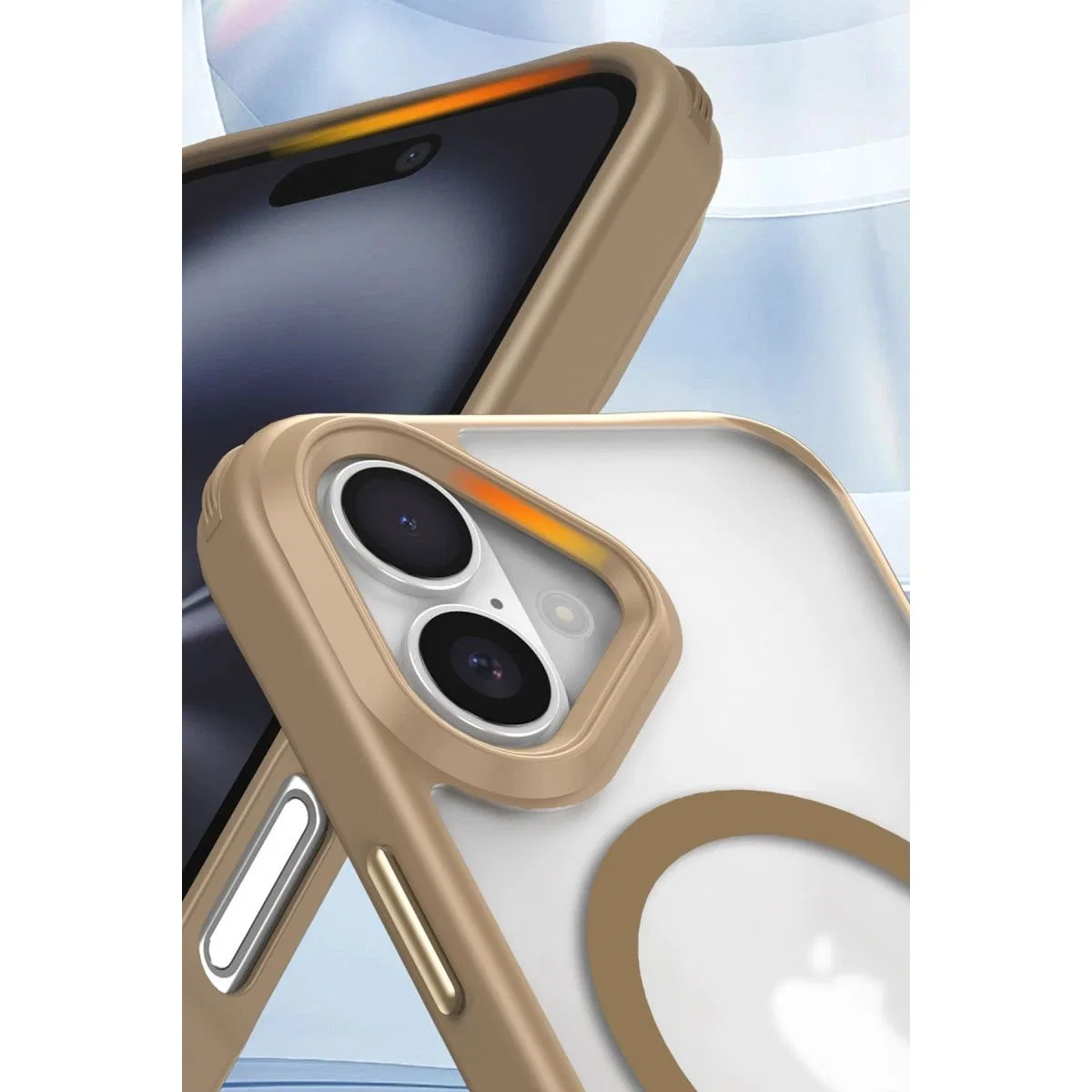 Apple İphone 16 Plus Kılıf Enka Magsafe Silikon Kılıf - Lacivert