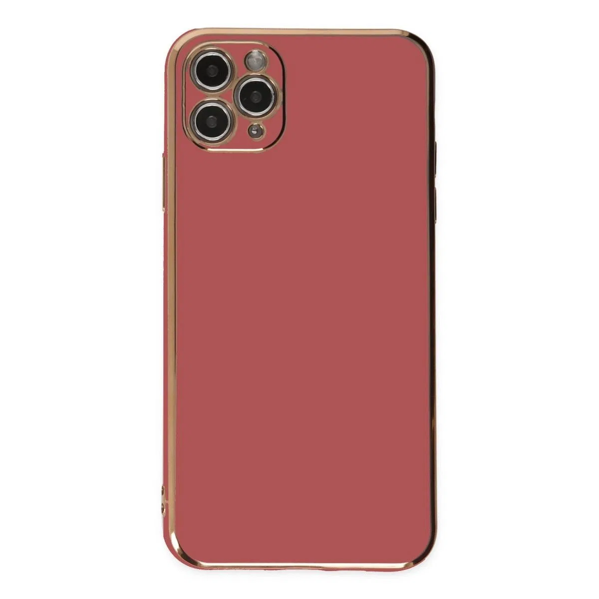 Apple İphone 11 Pro Max Kılıf Volet Silikon - Kırmızı