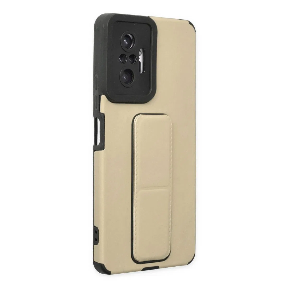 Xiaomi Redmi Note 10 Pro Kılıf Mega Standlı Silikon - Gold