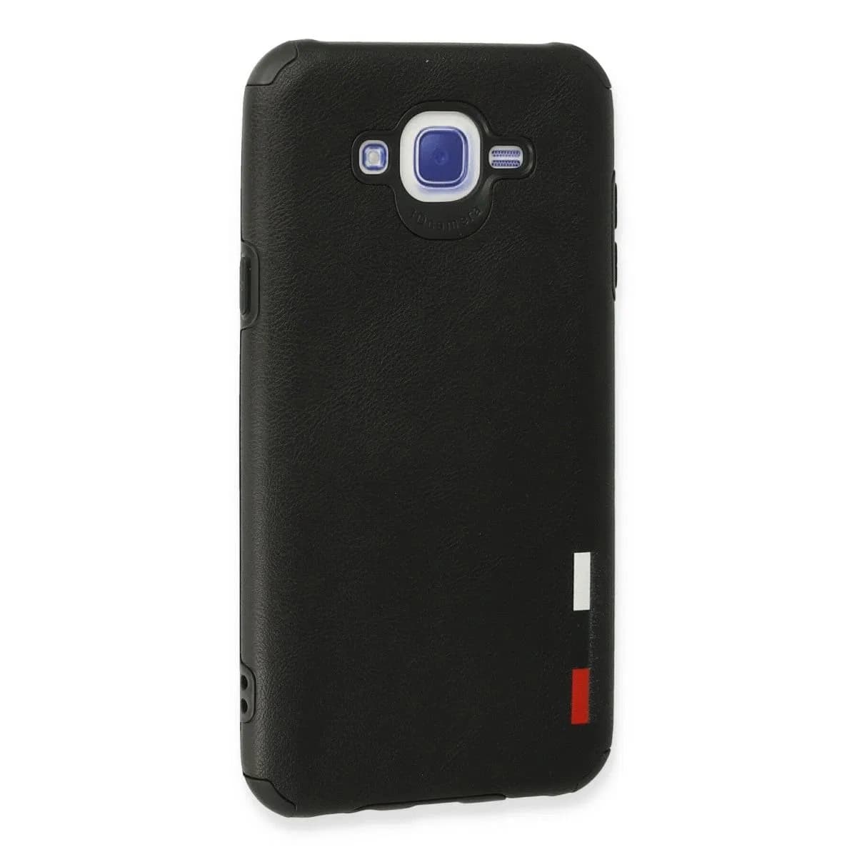 Samsung Galaxy J7 Kılıf Loop Deri Silikon - Siyah