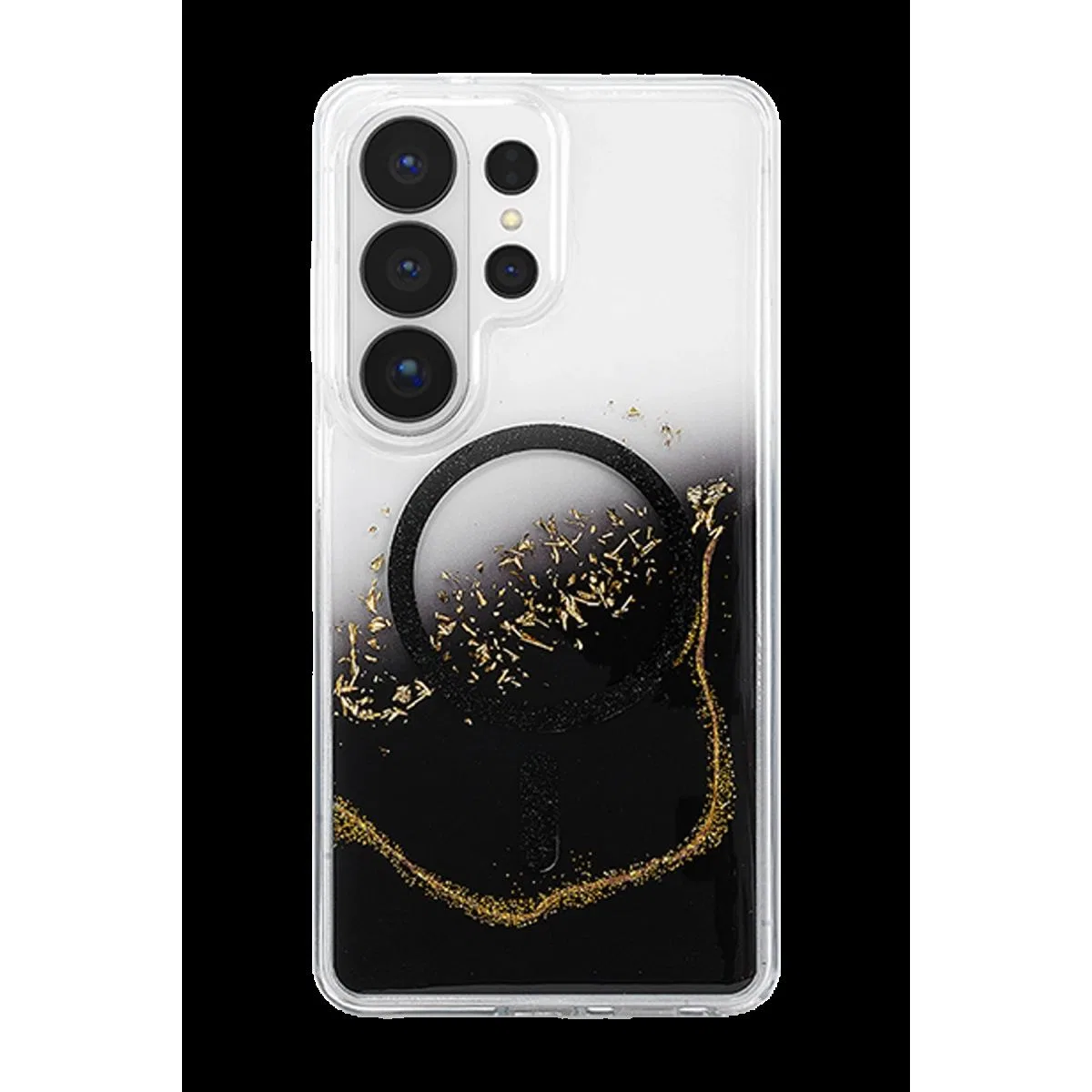 Onegif Samsung Galaxy S26 Ultra Lotus Simli Magsafe Kapak - Siyah