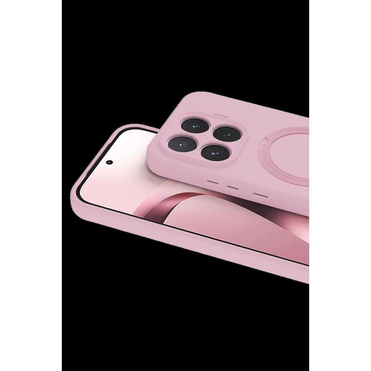 Newface Xiaomi Mi 17t Pro Regal Magsafe Standlı Kapak - Açık Pembe