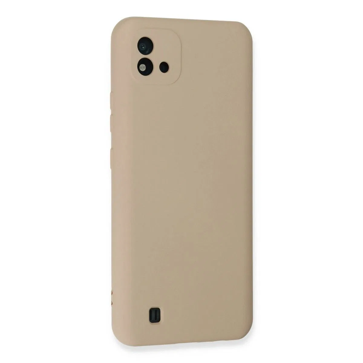 Realme C11 2021 Kılıf Nano İçi Kadife Silikon - Pudra