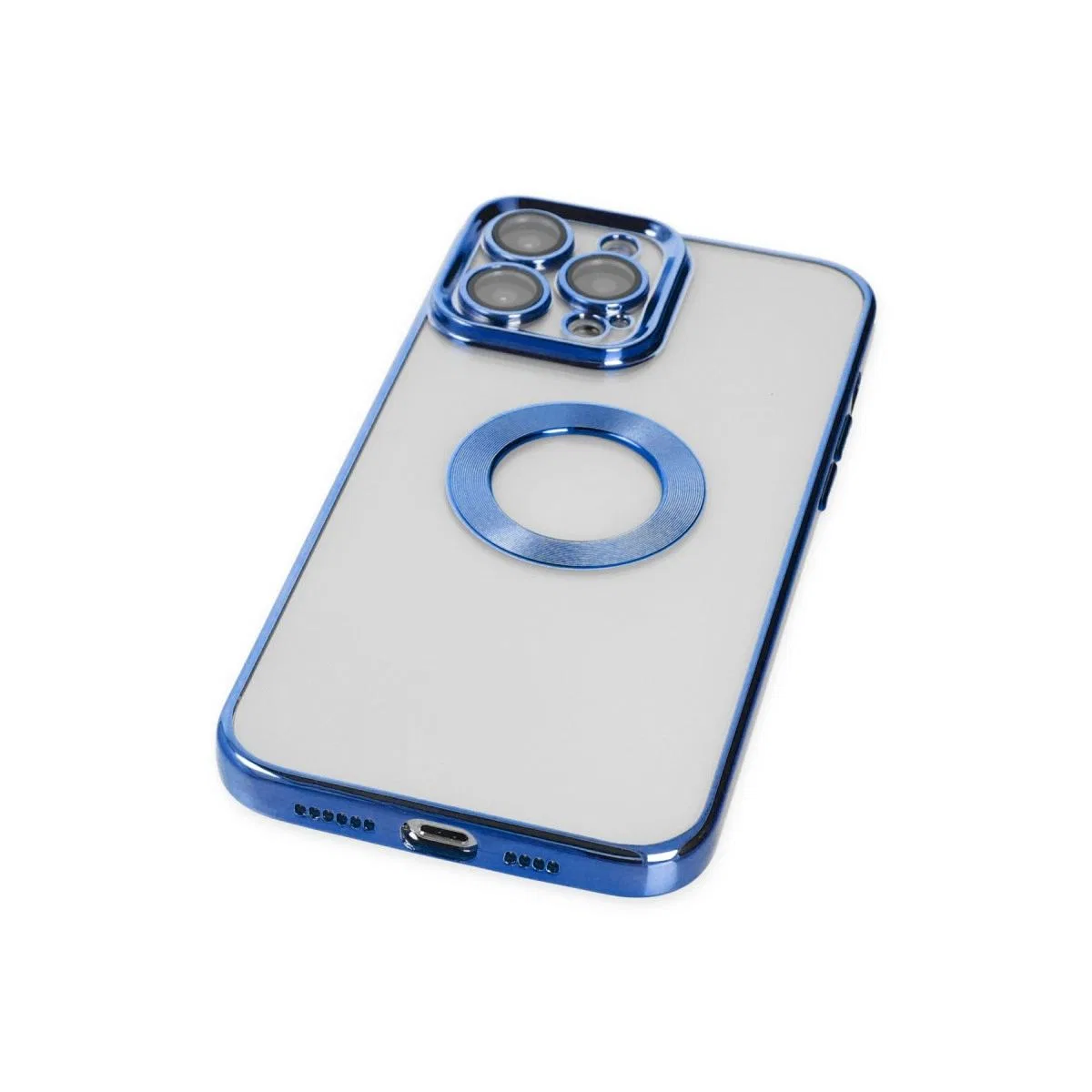 Apple İphone 14 Pro Max Kılıf Slot Silikon - Mavi