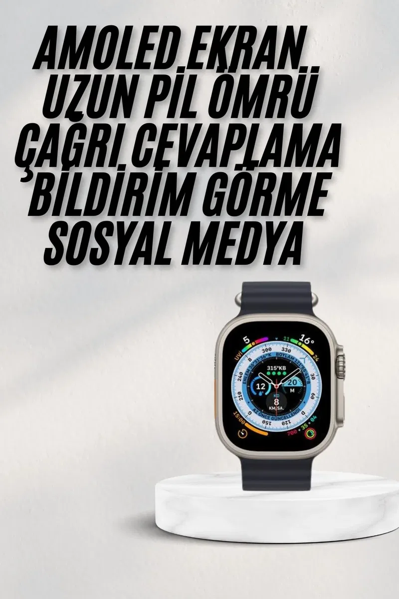 2025 Yeni Model Akıllı Saat Android ve İOS Uyumlu Çağrı Cevaplama